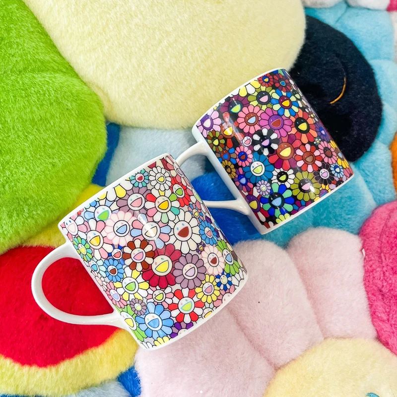 村上隆Murakami太阳花田陶瓷马克杯正品原装礼盒装高颜值杯子