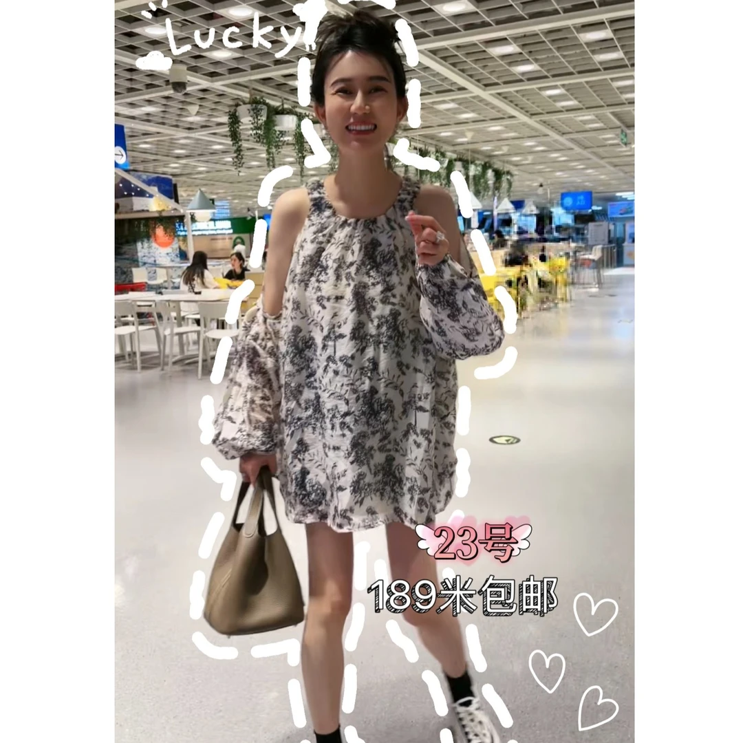 AnanStudio天丝夏季宽松复古小众连衣裙