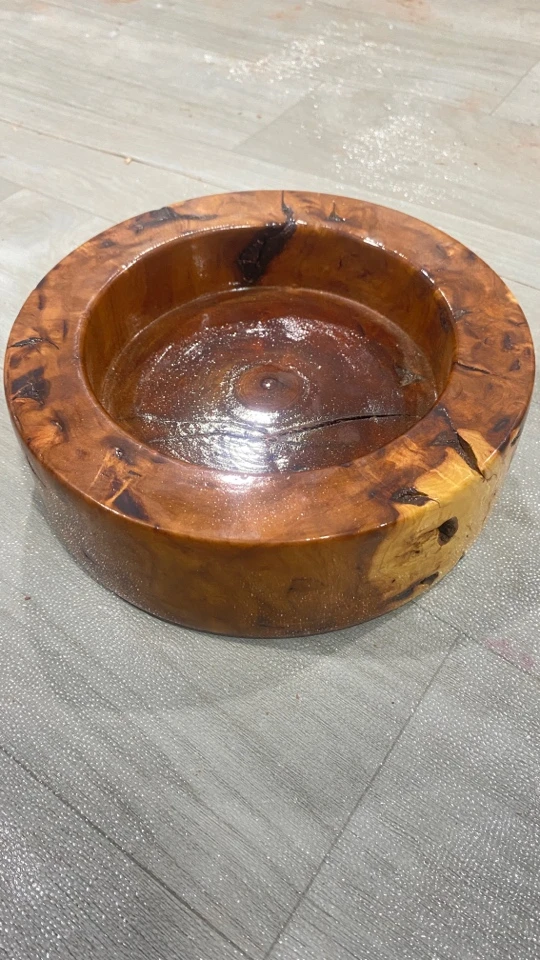 纯实木枣木烟灰缸