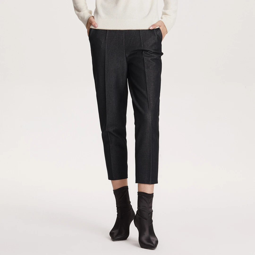 【晨晨甄选】LANCY/朗姿法式高腰修身职业正装西裤LQ1H405WPT03