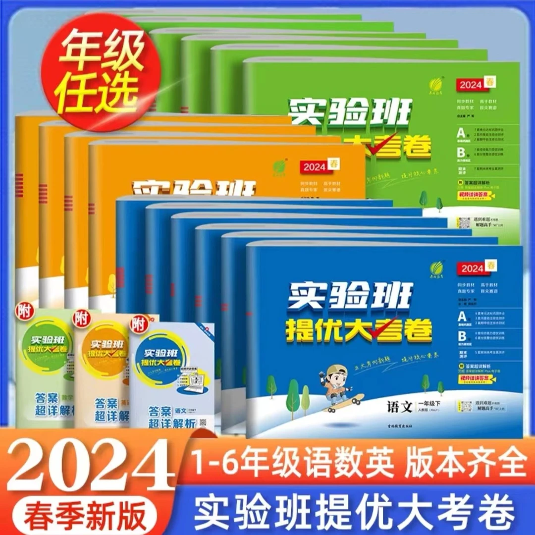 2024春实验班提优大考卷一二三四五六年级下册科目任选语数英试卷