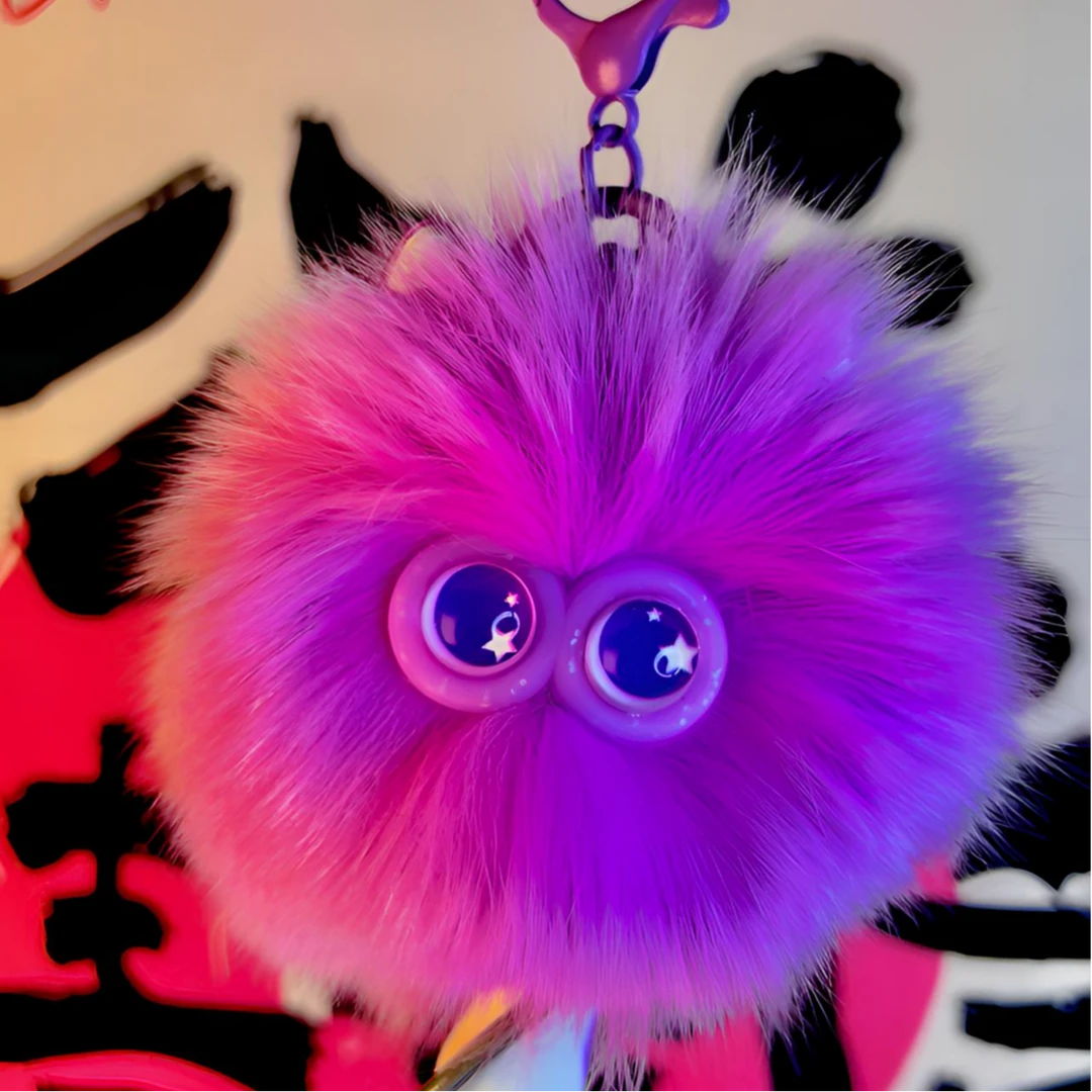 大猫脸狐狸毛真毛绒