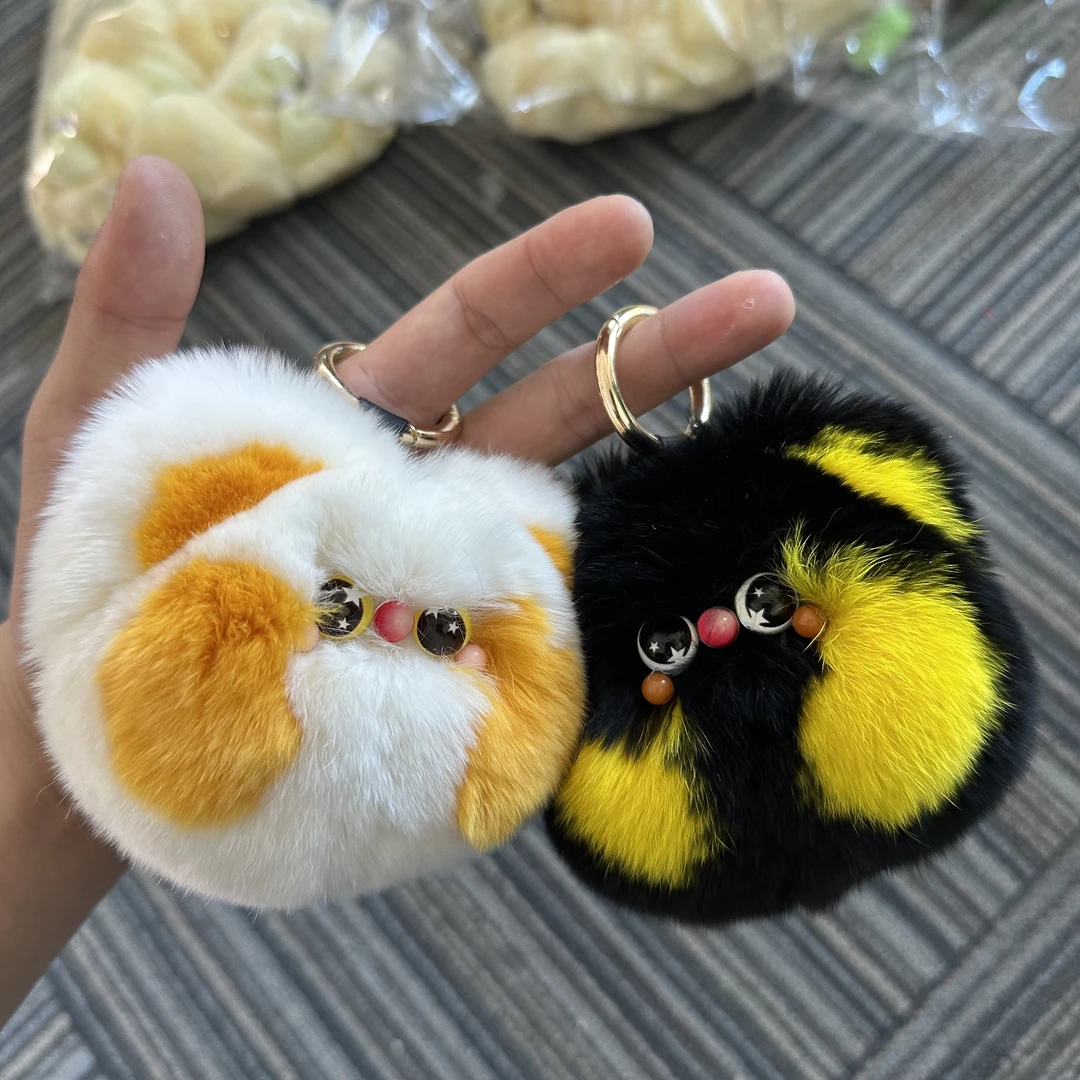 小猫咪獭兔毛真毛