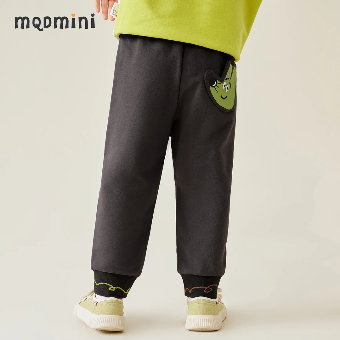 MQDMINI男童裤子秋季中小童宽松运动长裤休闲针织卫裤783321602