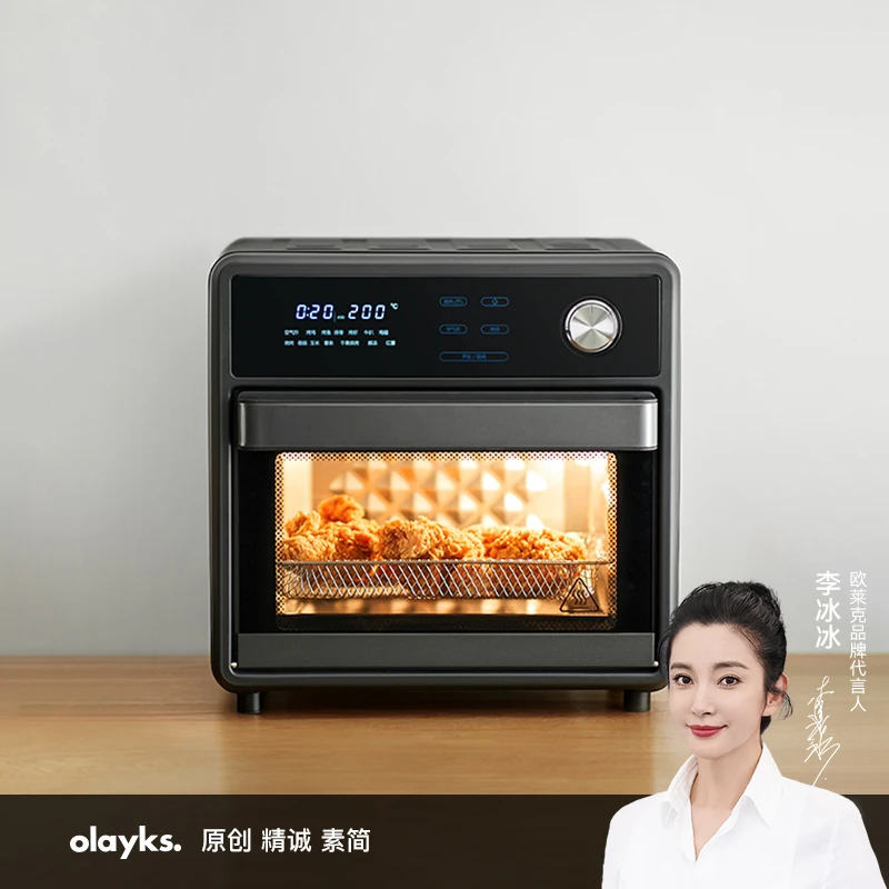 olayks欧莱克空气炸锅电烤箱一体机家用新款多功能15L大容量可视