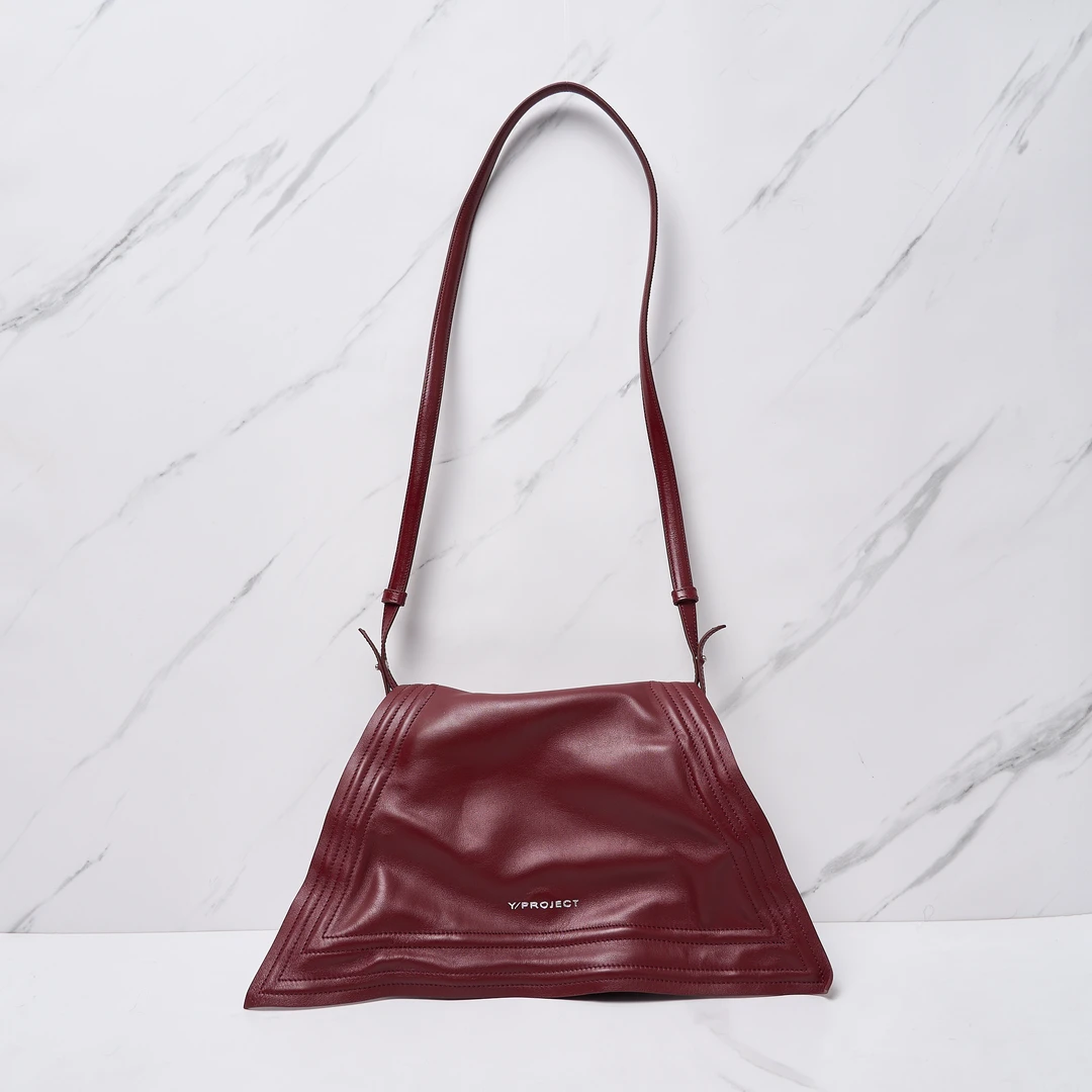【瑞池女装】全新未使用/Y/Project女士解构皱面斜挎包/YPGB00033