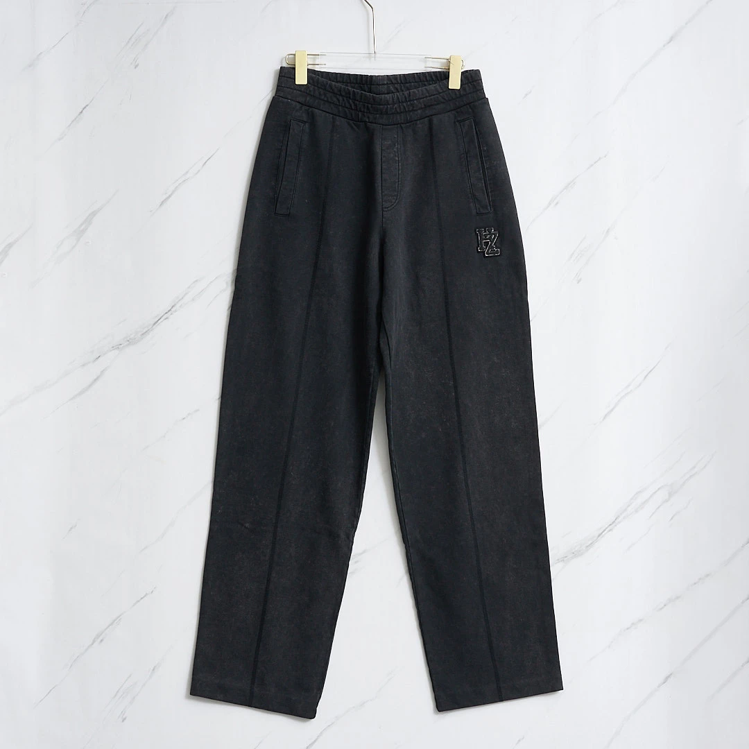 全新未使用  Holzweiler男士徽标直筒休闲裤/HEBP00091