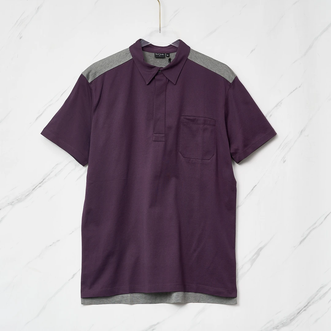 （秀姐专属）全新未使用/Paul Smith男士拼接polo衫/PSBU00265