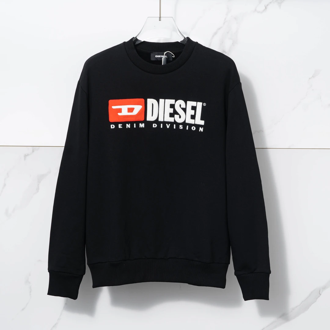 全新未使用/Diesel 男士字标卫衣 黑白两色/DSBU00003/DSBU00026