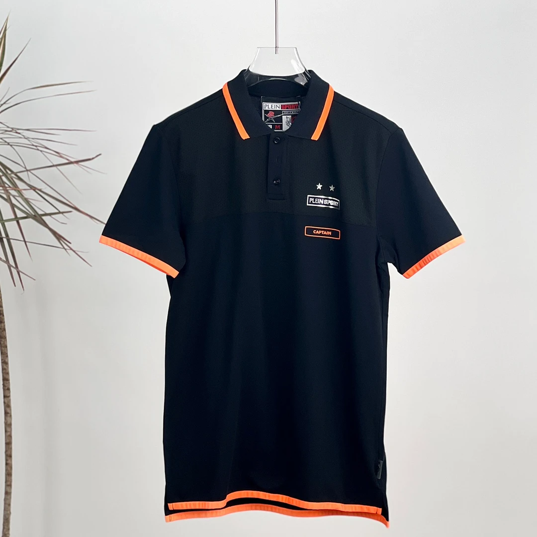 全新未使用/Philipp Plein男士拼色polo/PPBU00148