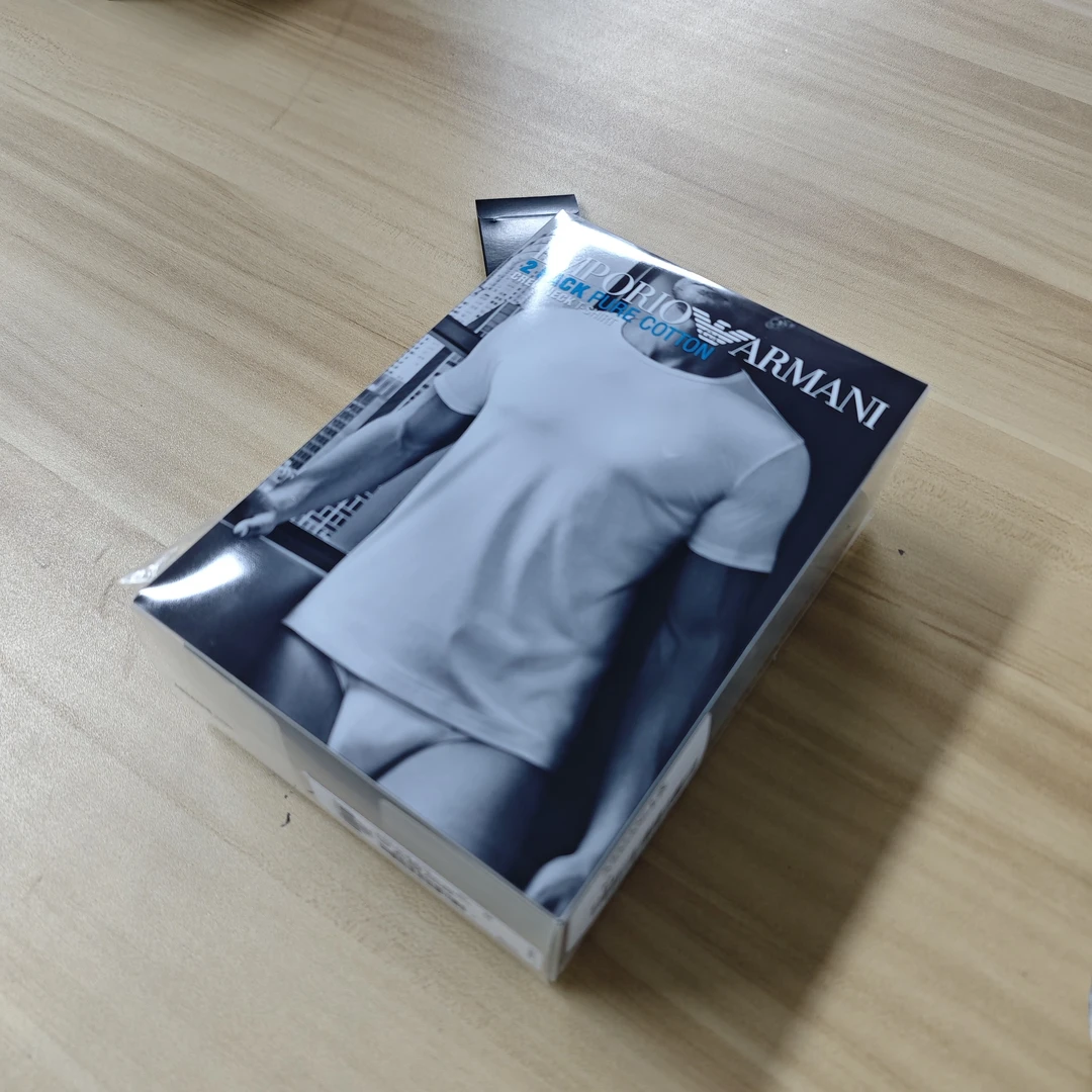 全新未使用 EMPORIO ARMANI/乔治·阿玛尼 男士徽标T恤/AMBU00362
