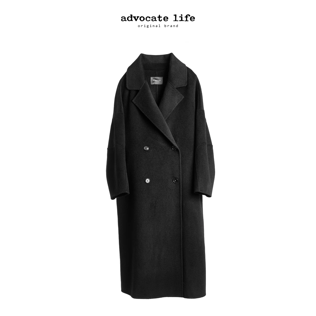 Advocatelife2025新品大衣女秋冬高级感长款毛呢外套百搭HQ372429