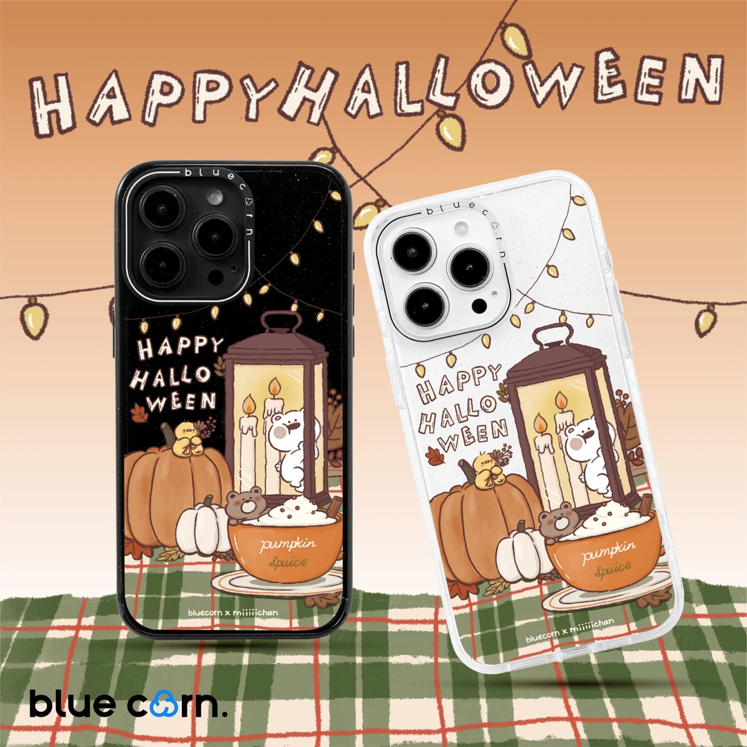 Bluecorn联名miiiiichan南瓜万圣节适用于iPhone16/15/14手机壳