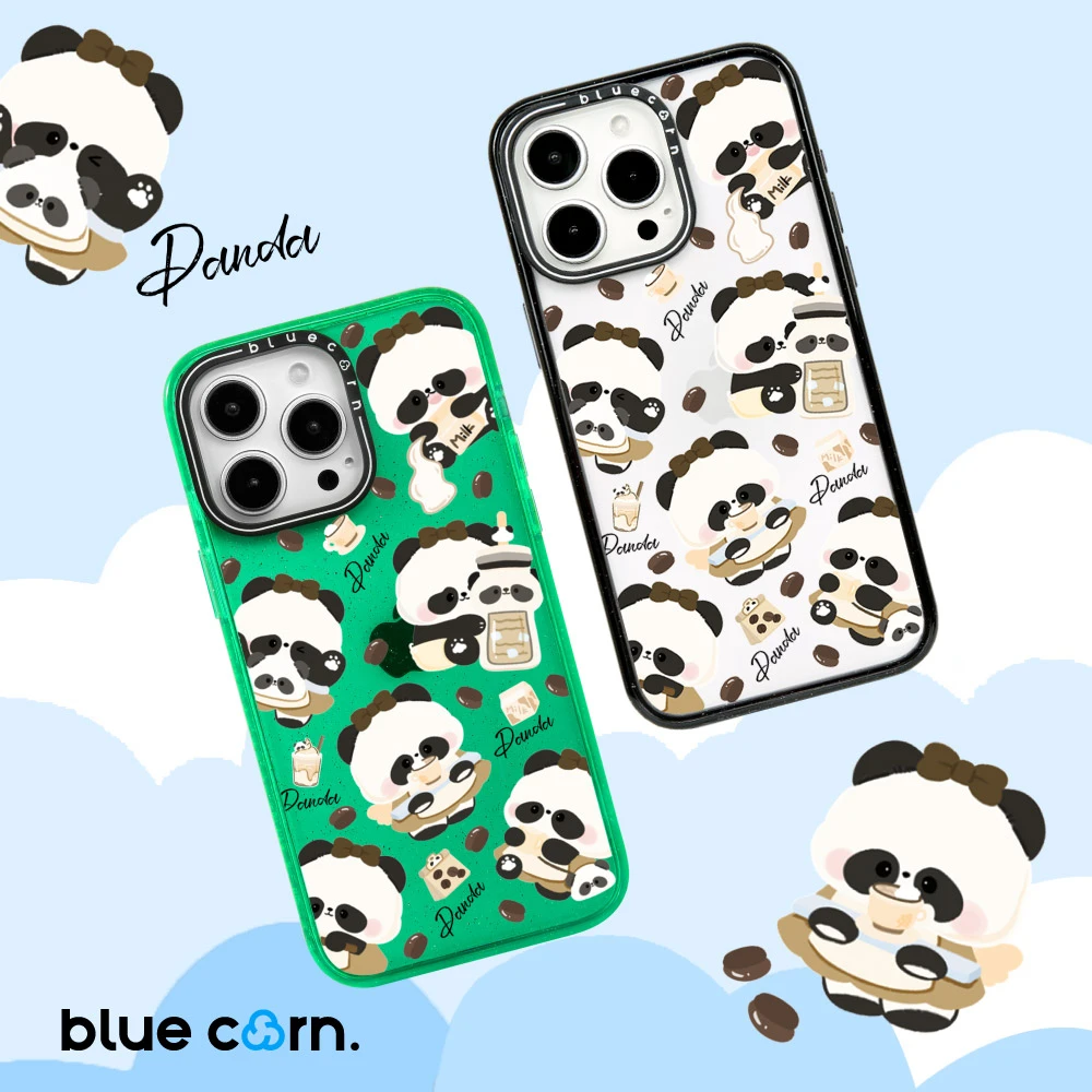 Bluecorn牛奶咖啡熊猫适用苹果iPhone16/15/14/Pro/Max磁吸手机壳