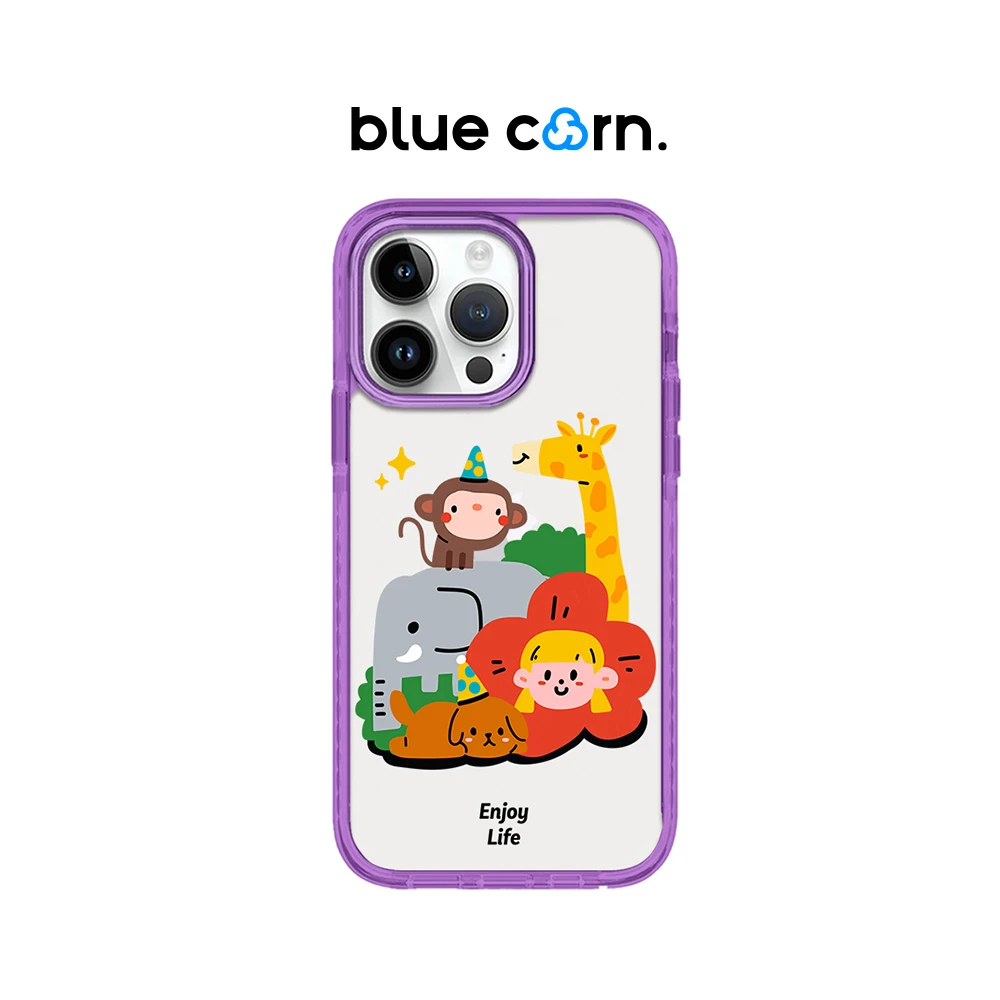 Bluecorn小猴子的朋友们长颈鹿适用苹果iPhone15/14/promax手机壳