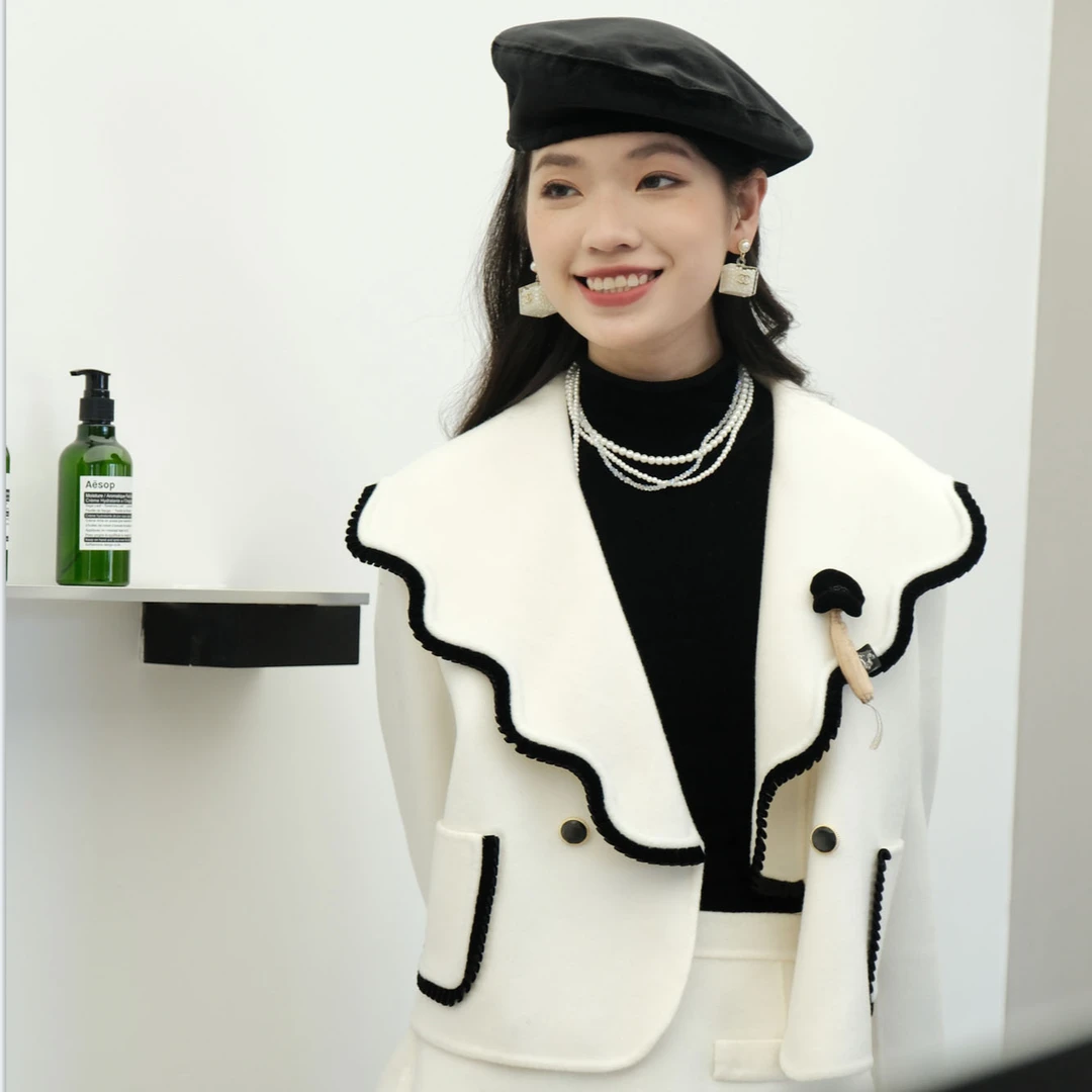 【黄蓉推荐】MiniAnsuo小香风气质短款外套ED3W766