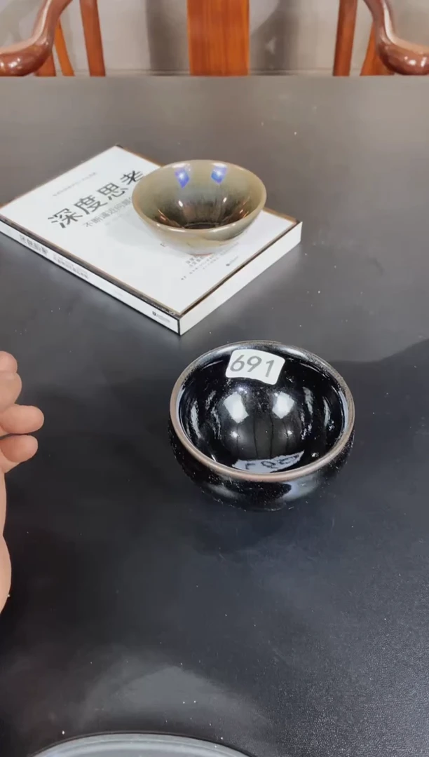 【闪购商品】瓷茶盏龙窑柴烧名家微瑕磨底691
