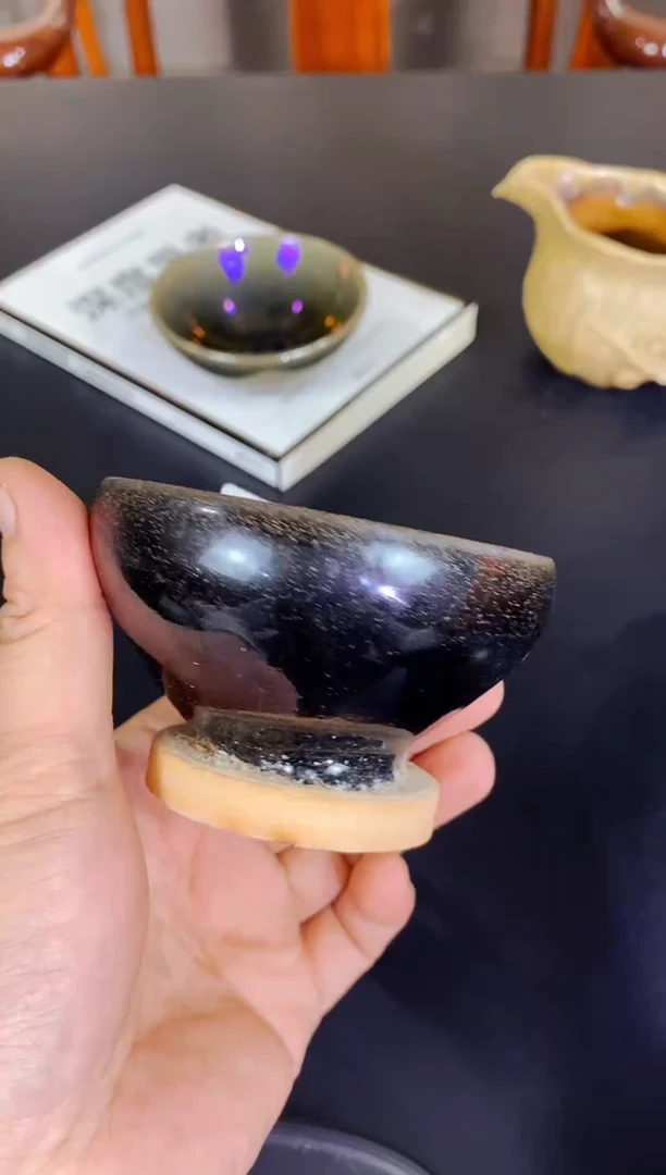 【闪购商品】玻璃茶盏龙窑柴烧名家微瑕磨底810