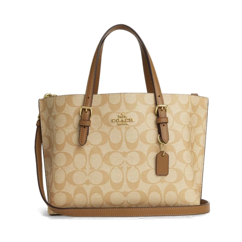 COACH/蔻驰MOLLIE女士经典印花单肩斜挎包托特包 C4250 香港直发X