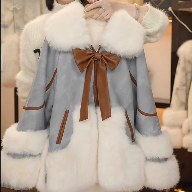 【格恩花园】2024冬季红人上新时尚百搭好看保暖过冬毛毛外套