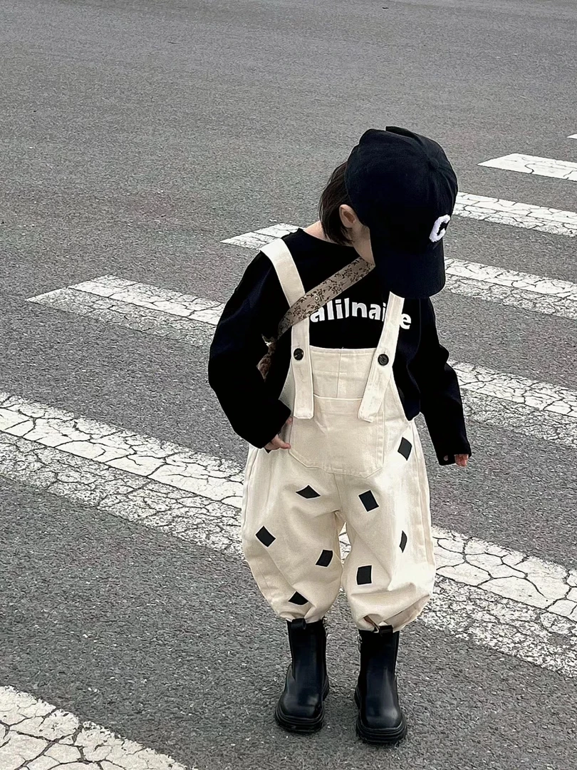 【鱼丸崽崽】女童男童韩版秋冬洋气时尚百搭套装宽松休闲卫衣外穿