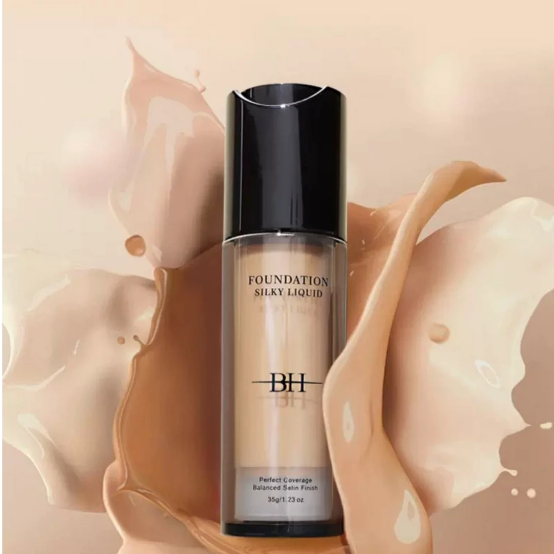 (包邮）BH丝滑无瑕持妆保湿防水滋润粉底液轻透修颜无痕持久遮瑕