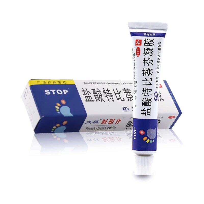 太极盐酸特比萘芬凝胶 10g 手癣 足癣 股癣 体癣 花斑癣