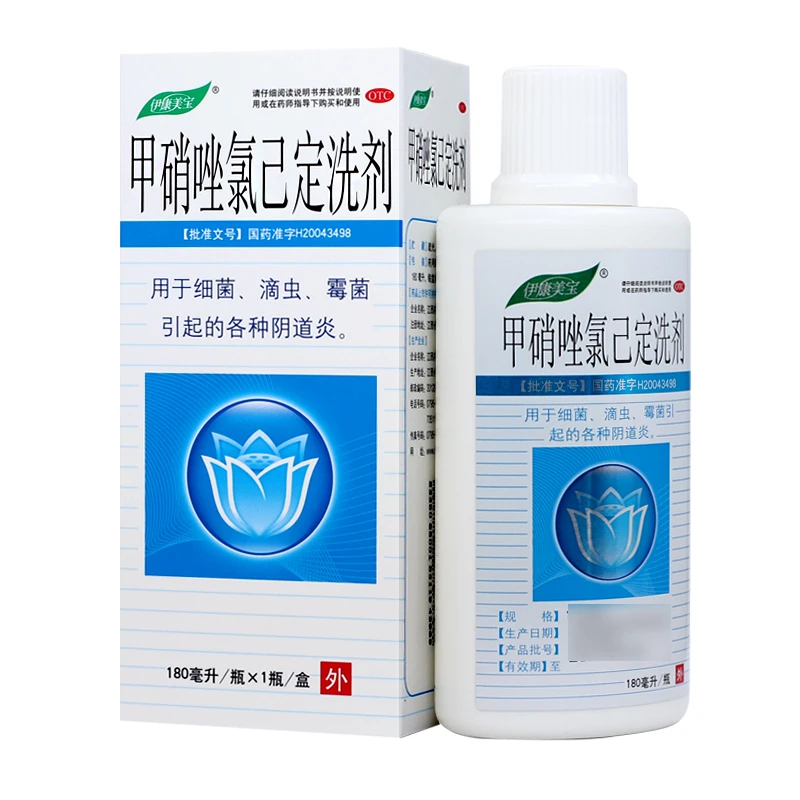 伊康美宝甲硝唑氯己定洗剂 180ml
