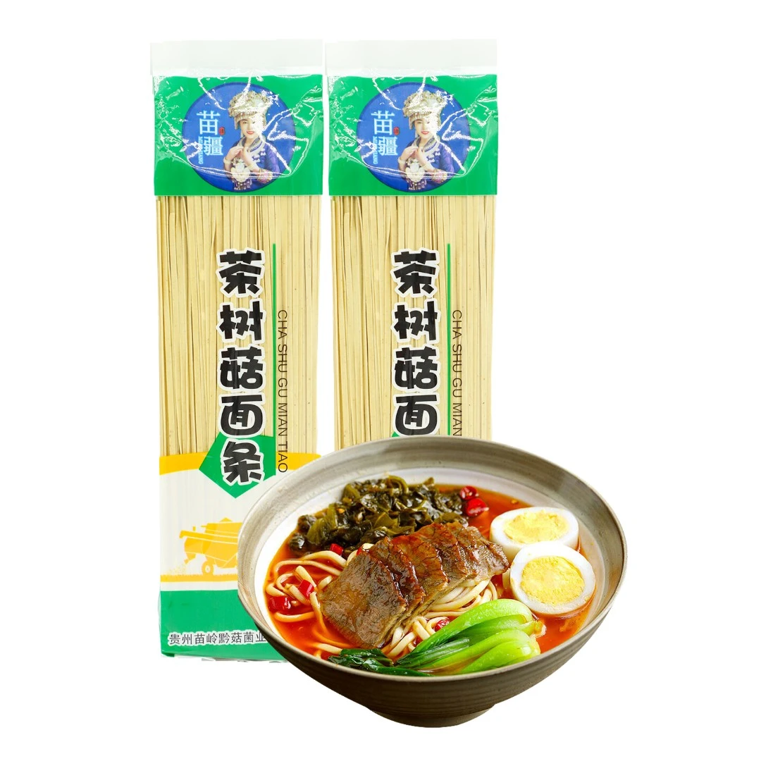 苗疆贵州深山农家传统手工面条500克茶树菇营养手工面条