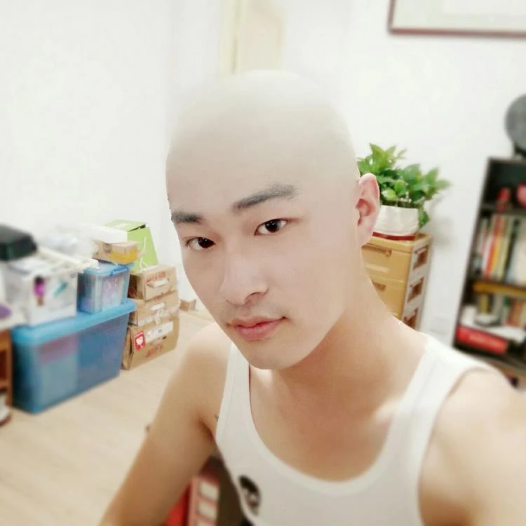 乳胶假光头套影视光头道具 套装秃子假发化妆和尚尼姑cos光头头套