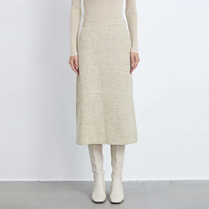 【大叔专属】圣迪奥通勤简约休闲百搭中长半身裙S233Z1112