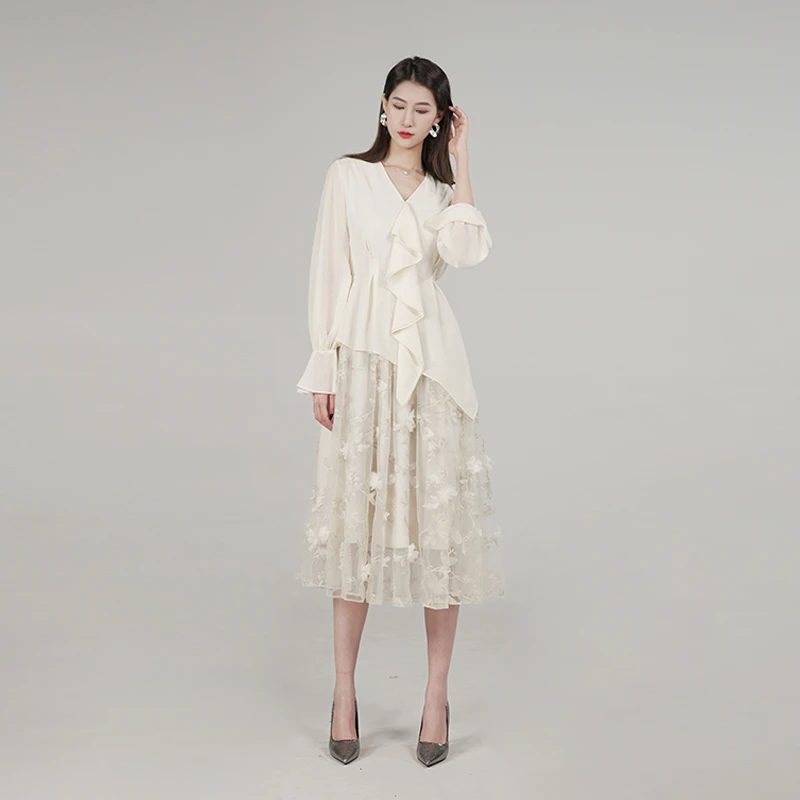 【莉莉专属】圣迪奥通勤典雅高端轻奢连衣裙S241Z12D6