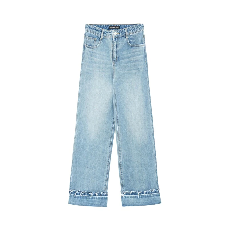 【莉莉专属】圣迪奥简约百搭休闲直筒牛仔裤S233Z0806