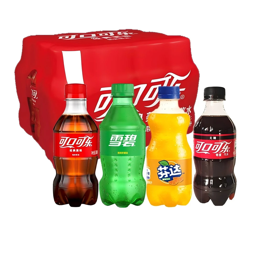 可口可乐/雪碧/芬达/无糖可乐碳酸饮料汽水300ml×6瓶畅饮300ML