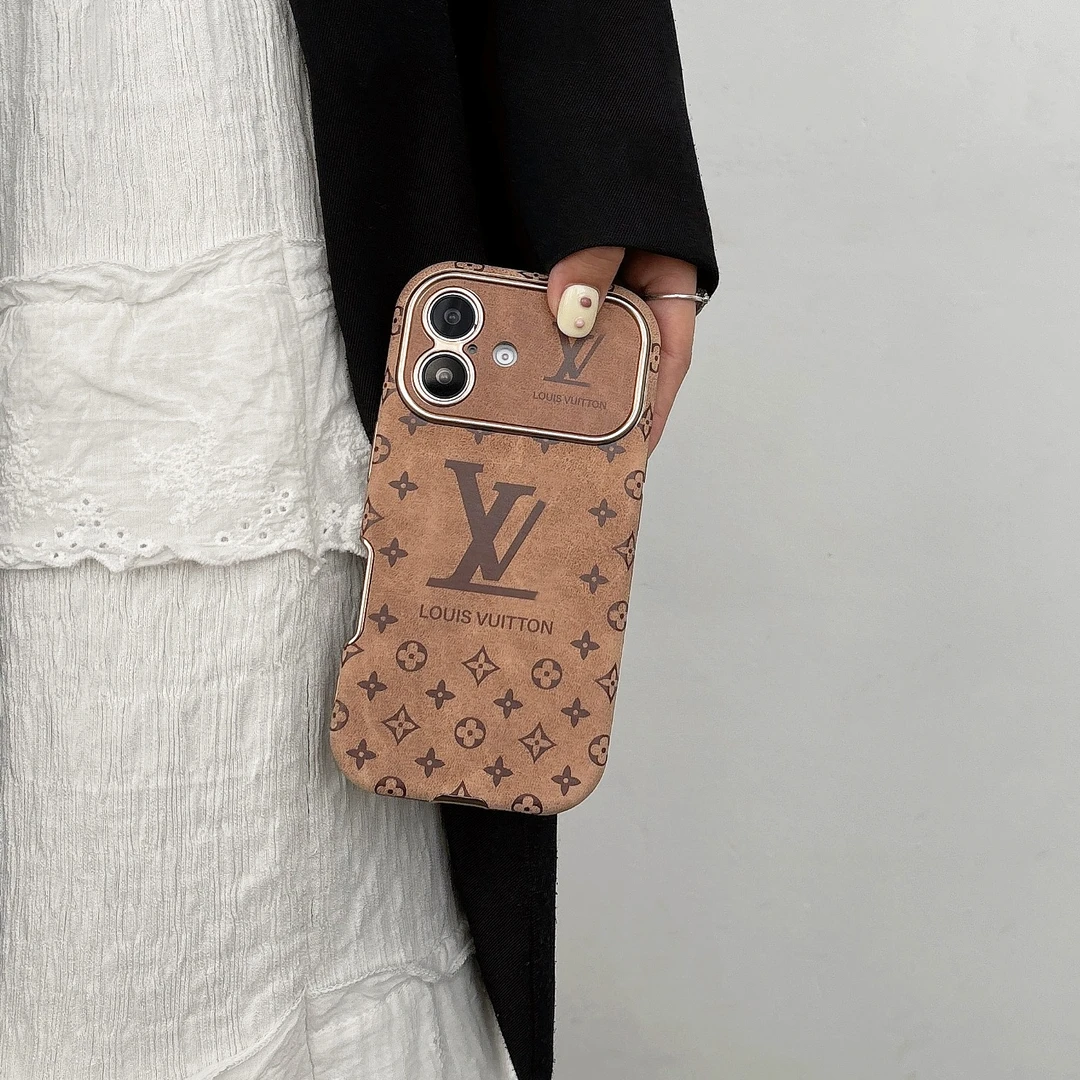 新款大牌皮质适用iPhone17ProMax手机壳防摔14轻薄奢华苹果15软套