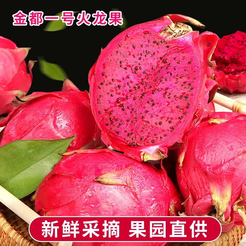 【邮政助农】广西红心火龙果3/5斤新鲜水果香甜鲜嫩现摘现发
