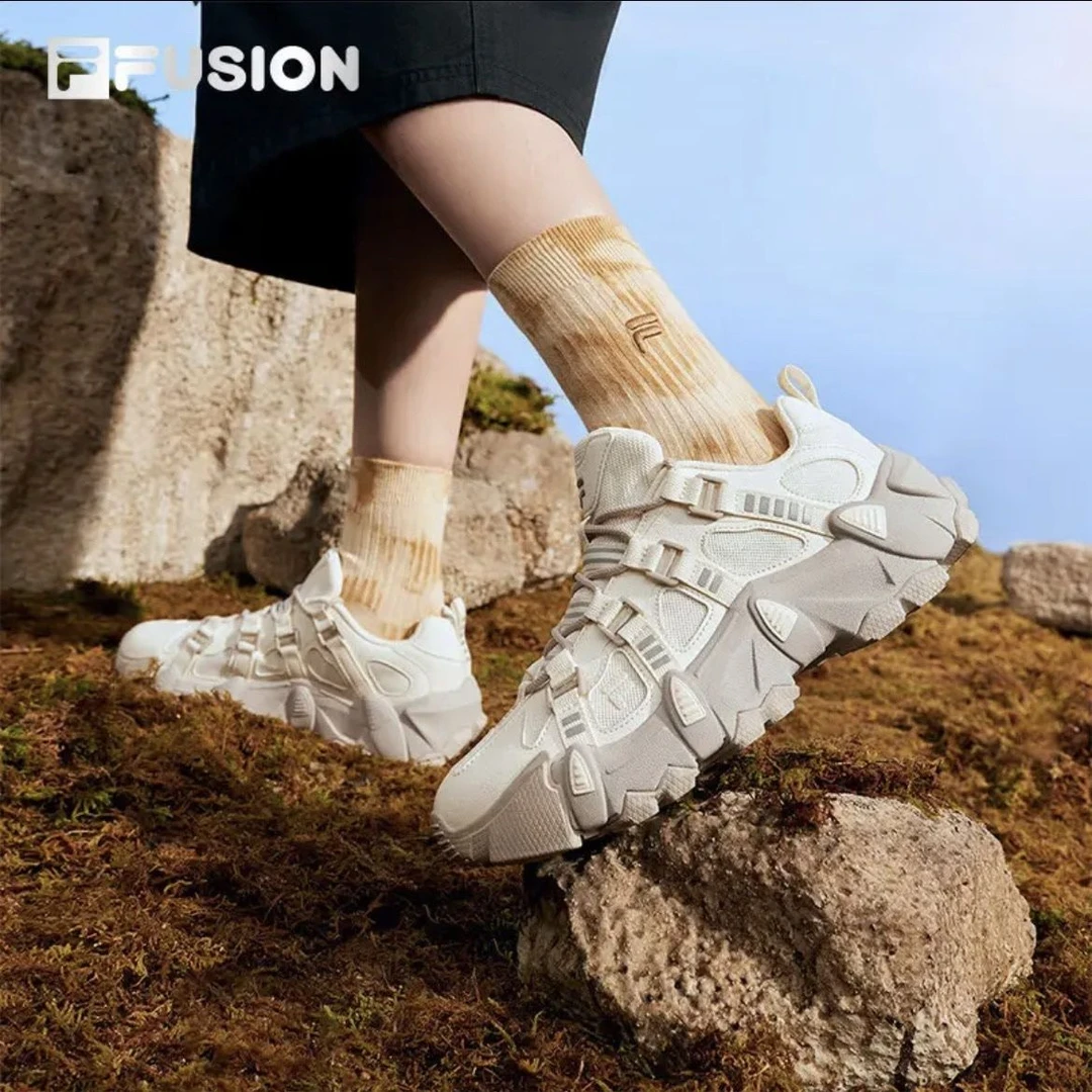 欧阳娜娜同款FILA 斐乐2025山脉鞋情侣鞋机能潮鞋休闲老爹鞋