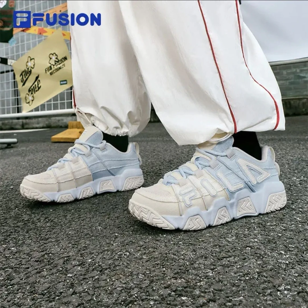 FILA 斐乐潮牌男女鞋老爹鞋复古篮球鞋2025秋季新款面包鞋