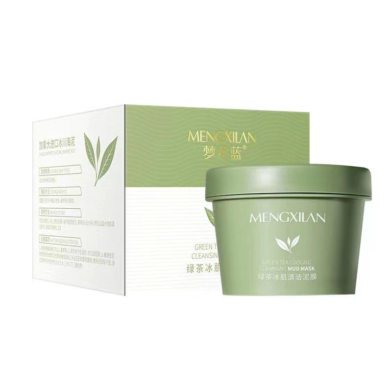 梦希蓝 绿茶冰肌清洁泥膜100g