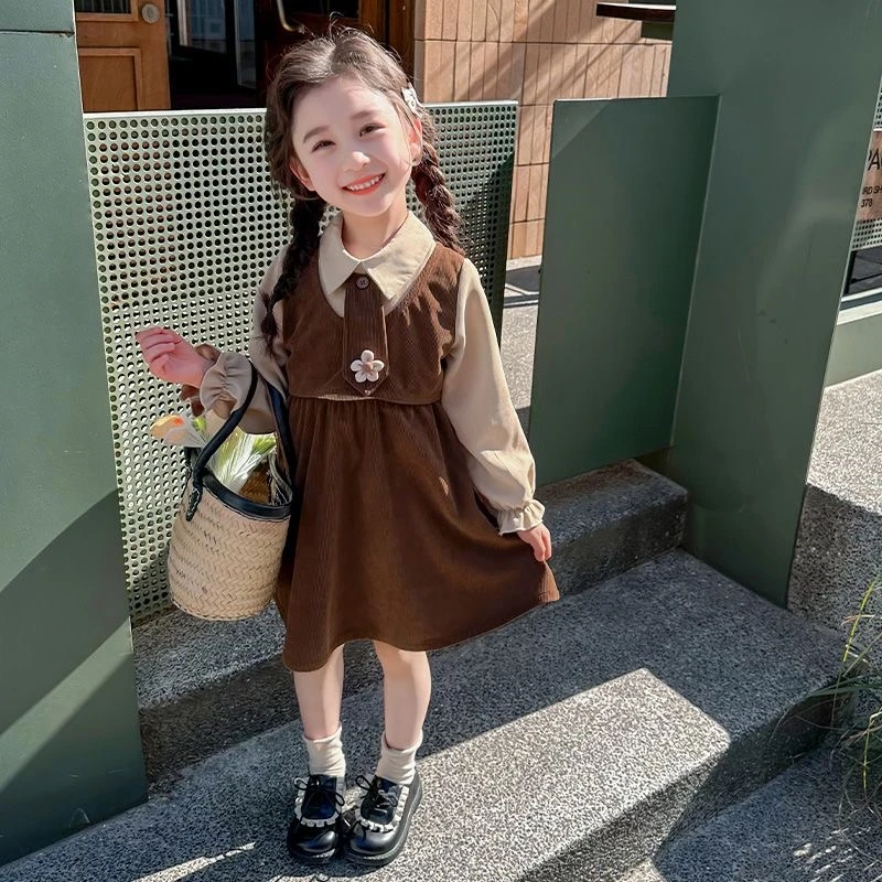 2024学院风美拉德套装衬衫裙半身裙女童秋款上新