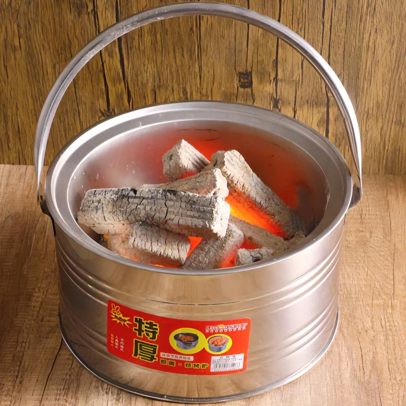 烤火炉取暖炉木炭炉户外手提便携烧烤炉烤火盆碳炭火盆柴火取暖器