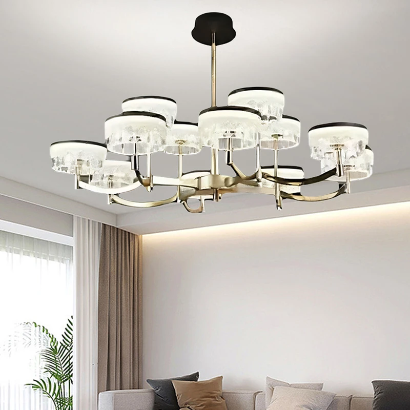 轻奢简约客厅吊灯2024年新款创意大厅主灯高端大气餐厅灯