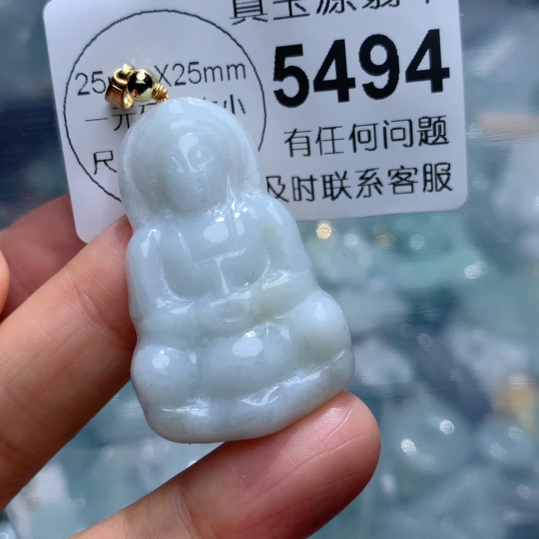 翡翠颈饰未镶嵌5494。
