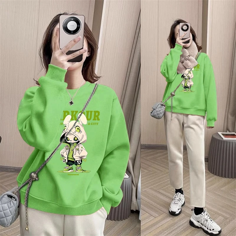 初中生卫衣女无帽时尚休闲套装13岁15少女秋装新款青少年长袖上衣