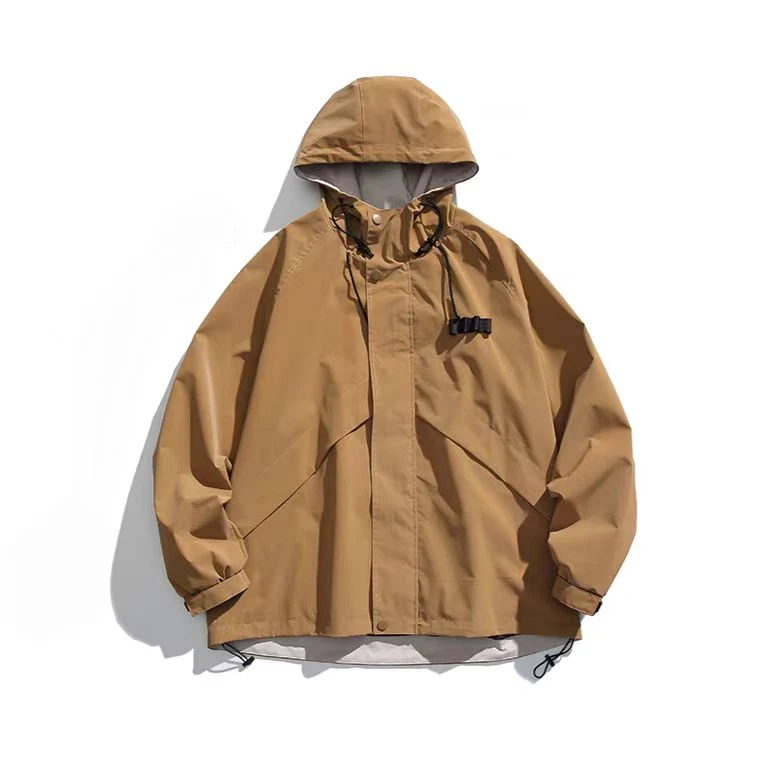 7397 山系复古冲锋衣外套春秋户外休闲宽松工装夹克