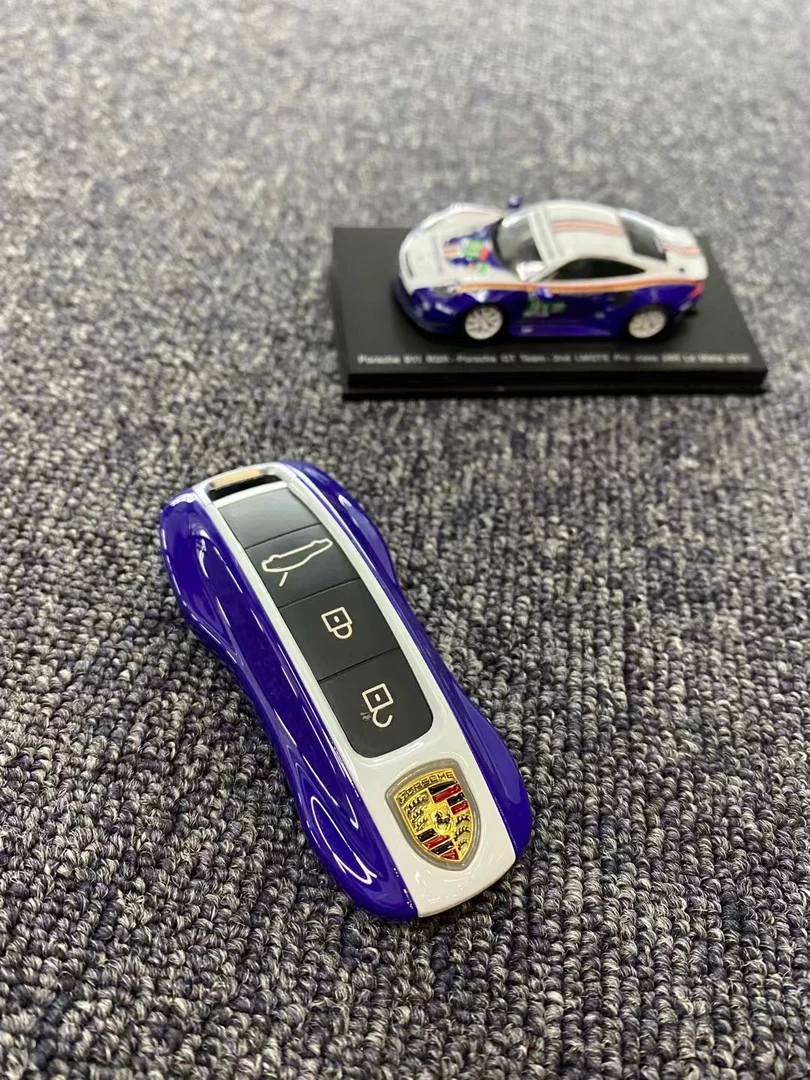 保时捷钥匙壳颜色 911RSR蓝白涂装