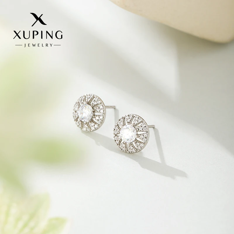 XUPING/旭平首饰 合金合成锆石耳饰 秋冬上新时尚 GDX X000958237