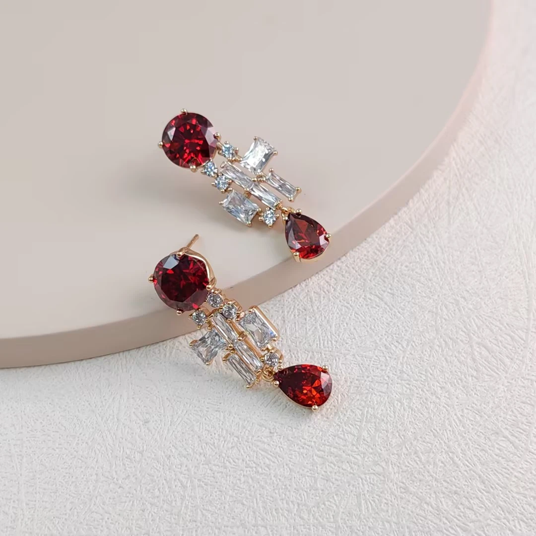 XUPING/旭平首饰 合金合成锆石耳饰 【潘生福利】气质  X000887041