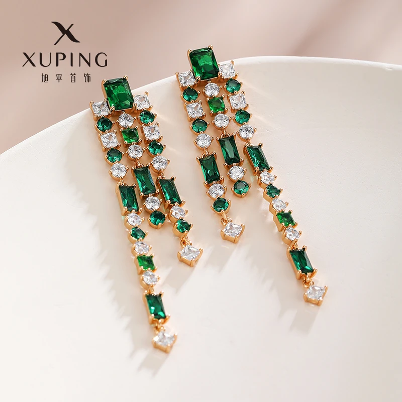 XUPING/旭平首饰 合金合成锆石耳饰 轻奢【潘生福利】 X000709820