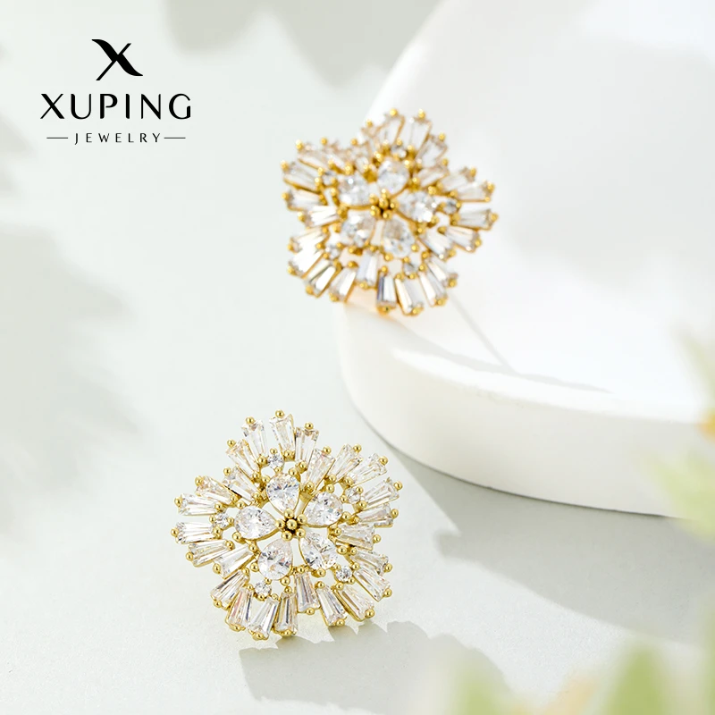 XUPING/旭平首饰 合金合成锆石耳饰 雅丹风时尚GDX X000959512
